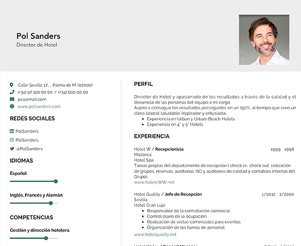 Como hacer un curriculum vitae en word