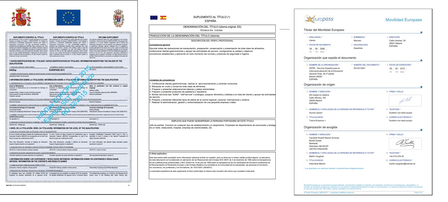 curriculum europeo europass iculum documentos adjuntos